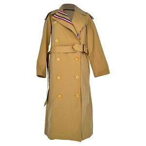 Burberry Bradfield Double-Breasted Trench Coat in Beige Cotton